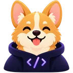Corgi in a Kyoto hoodie