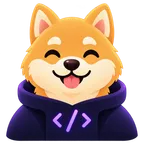 Shiba in a Kyoto hoodie